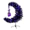 4ft. Pre-Lit Artificial Halloween Black Moon & Skull Tree with 250 Orange & Purple LED Lights
